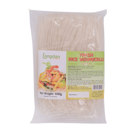 Longdan Fresh Rice Vermicelli 400g - Longdan Official