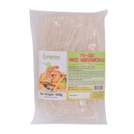 Longdan Fresh Rice Vermicelli 400g - Longdan Official