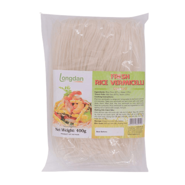 Longdan Fresh Rice Vermicelli 400g - Longdan Official
