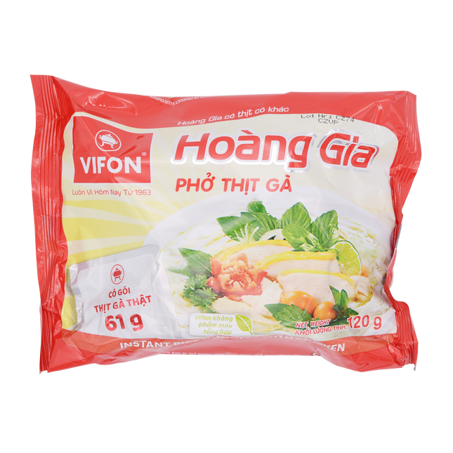 Vifon Instant Rice Noodles Chicken Flavour 120g - Longdan Online Supermarket