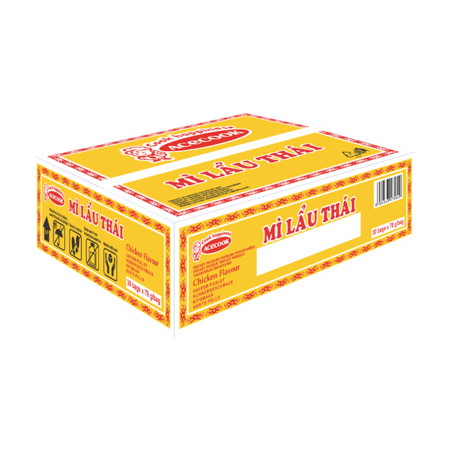 MI LAU THAI Instant Noodles Chicken Flavor 78g (Case 30)