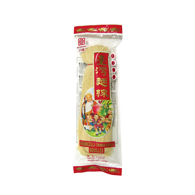 SIX FORTUNE Taiwan Somen Noodle 210G - Longdan Official Online Store
