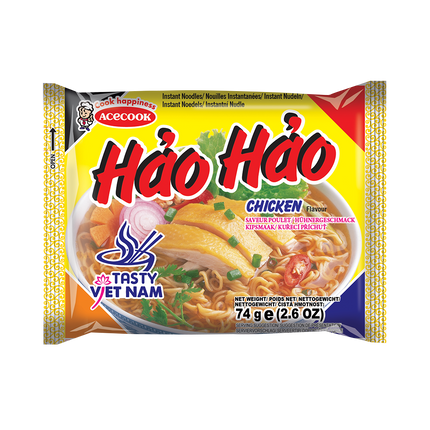 HAO HAO Chicken Flavor 74g (Case 30)