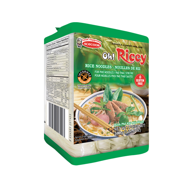 OH! RICEY Dried Rice Noodles 500g (Case 18)