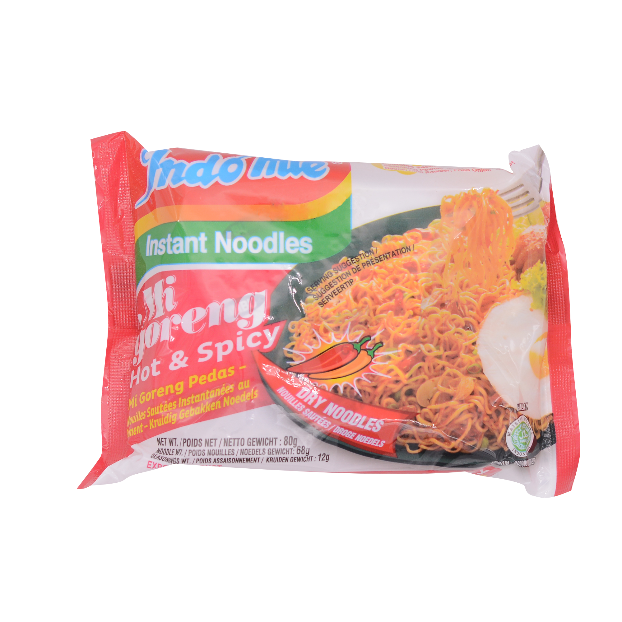 INDOMIE Mi Goreng Hot & Spicy (Pedas) 80g (Case 40)