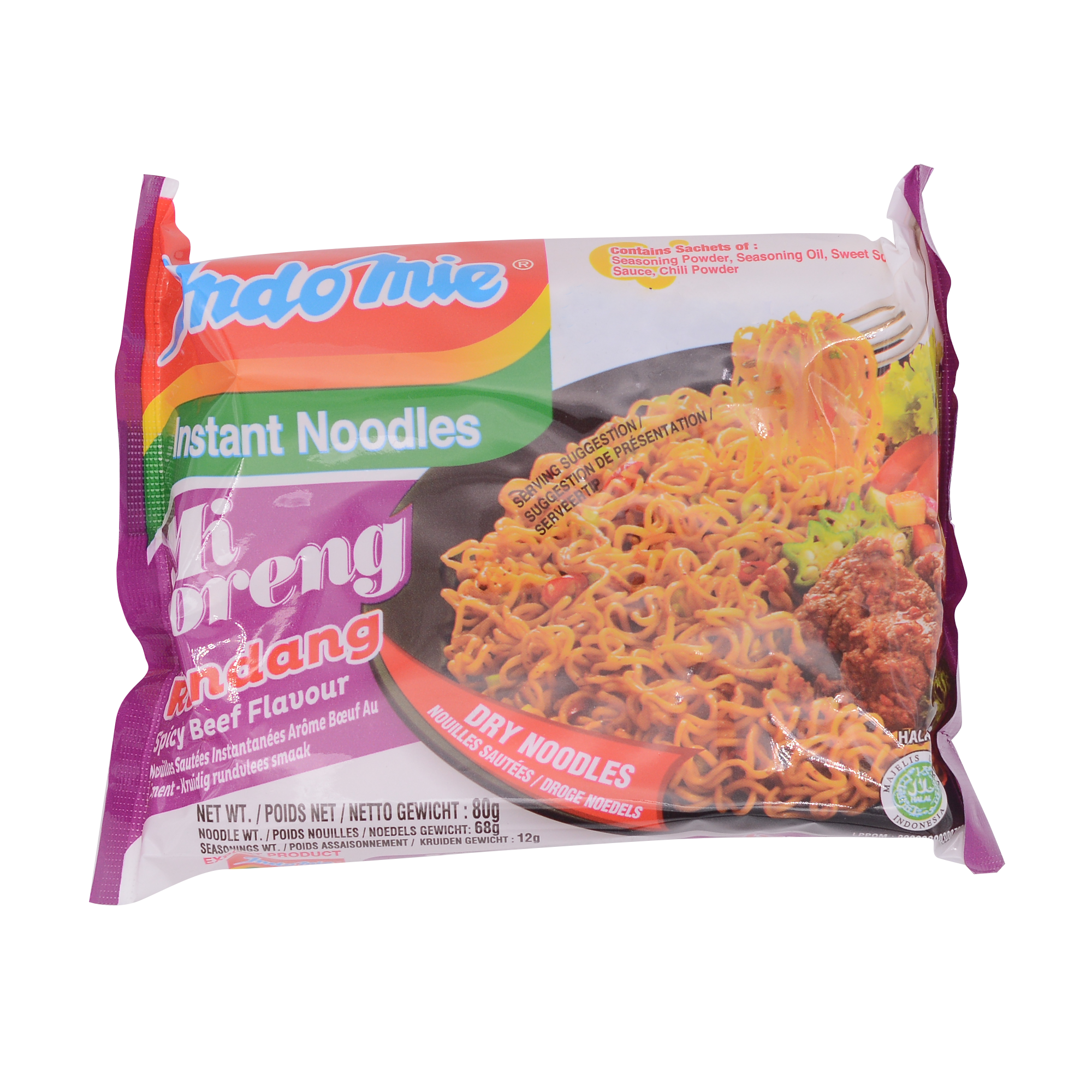 INDO MIE Goreng Rendang 80G (Case 40) – Longdan Wholesale