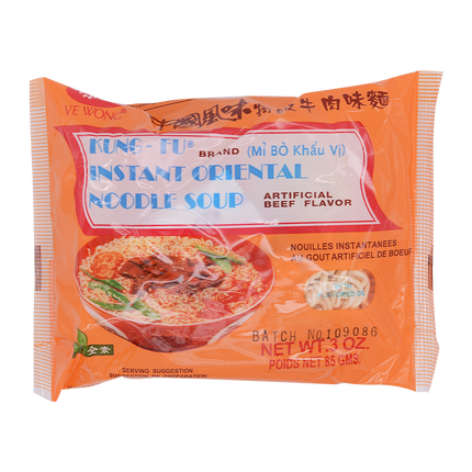 Kung Fu Noodles Beef Flavour 85g - Longdan Online Supermarket
