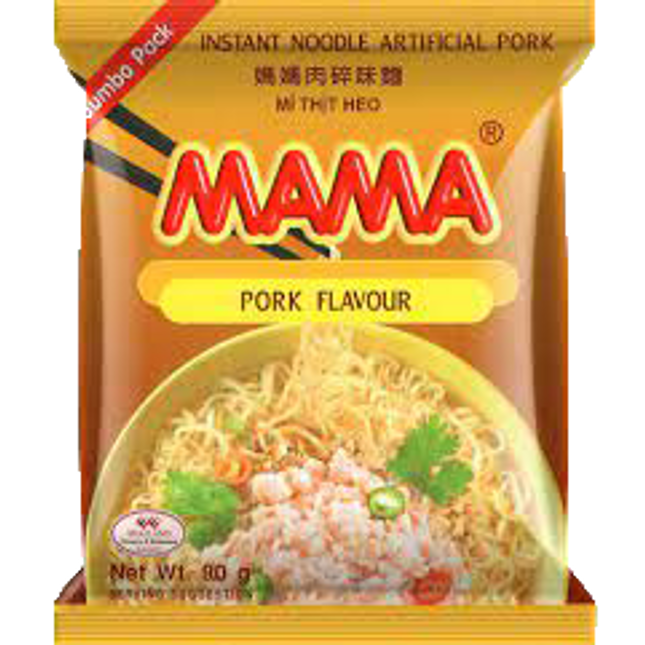 MAMA Noodle Pork Flavour Jumbo Pack 90g (Case 20)