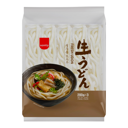 SAMLIP Fresh Udon Noodle (3 pk) 200g (Case 10)