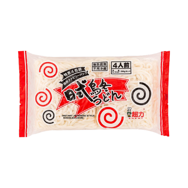 CHEWY Japanese Udon Noodles 4x200g (Case 9)