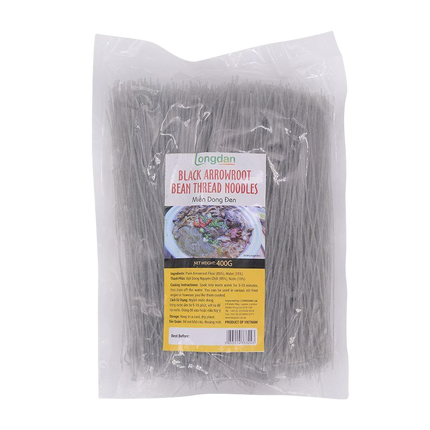 Longdan Black Arrowroot Bean Thread Noodle 400g (Case 25)