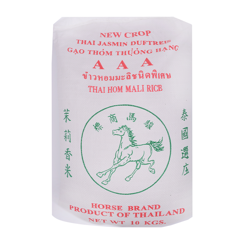 Horse Brand Thai Jasmine Rice 10kg - Longdan Online Supermarket