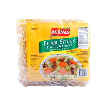 BUENAS Flour Sticks - Pancit Canton 227g - Longdan Official