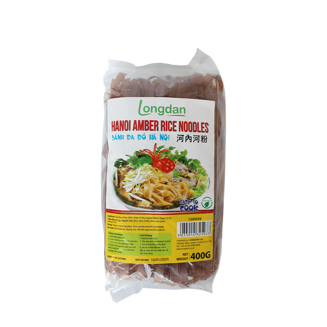 Longdan Hanoi Amber Rice Noodle 400g (Case 30)
