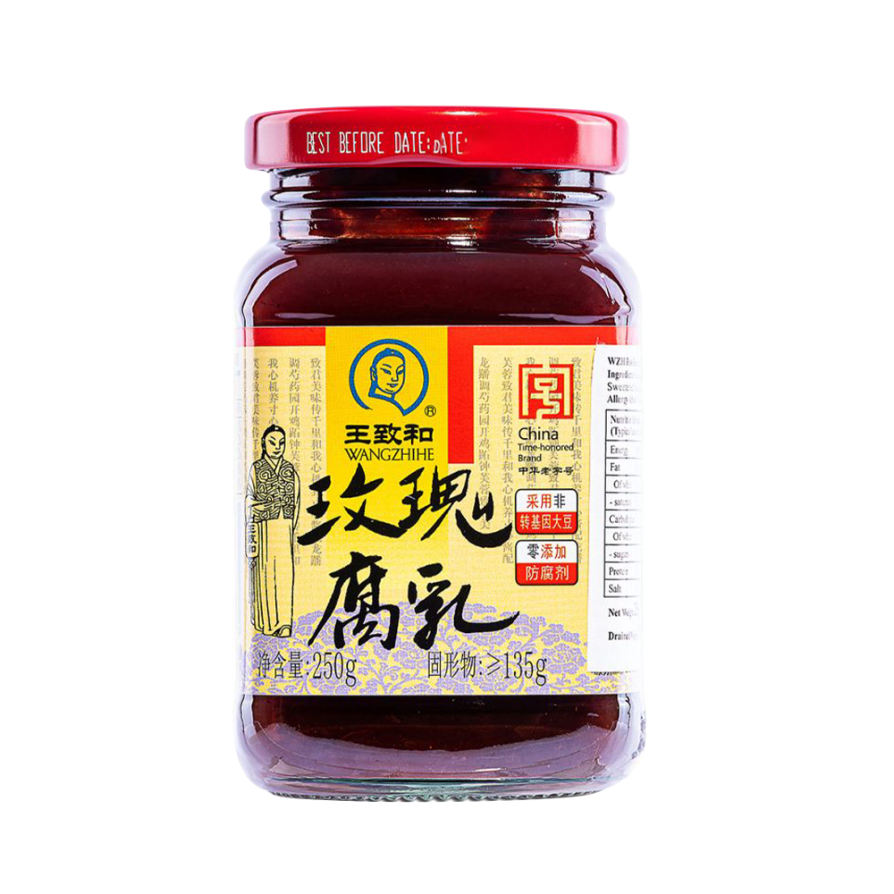 WANG ZHI HE Rose Bean Curd 250g - Longdan Official