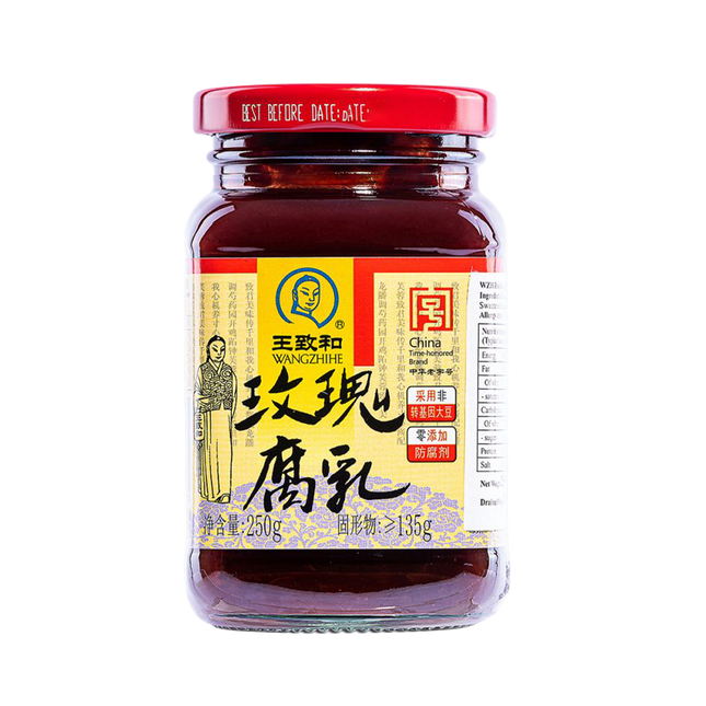 WANG ZHI HE Rose Bean Curd 250g - Longdan Official