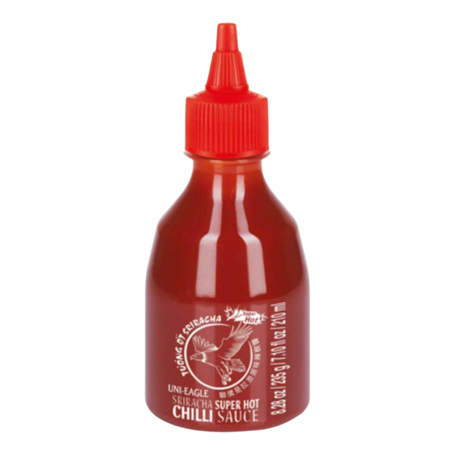 UNI-EAGLE Sriracha Super Hot Chilli Sauce 210ml (Case 24)