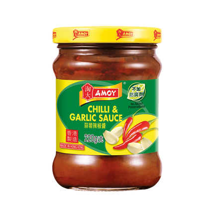 AMOY Chilli & Garlic Sauce 220g - Longdan Official Online Store