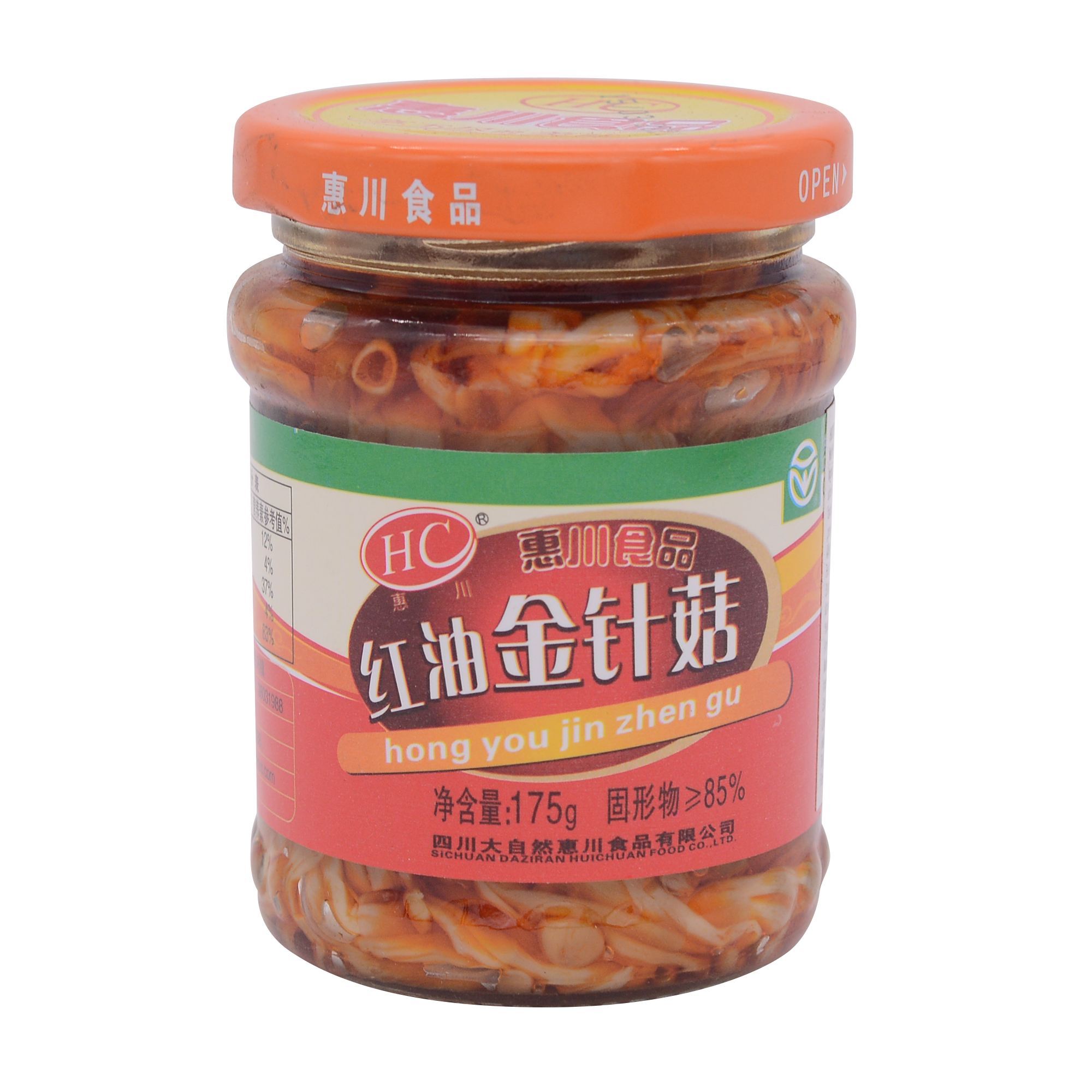 Huichung Enoki Mushroom In Chili Oil 175g - Longdan Online Supermarket