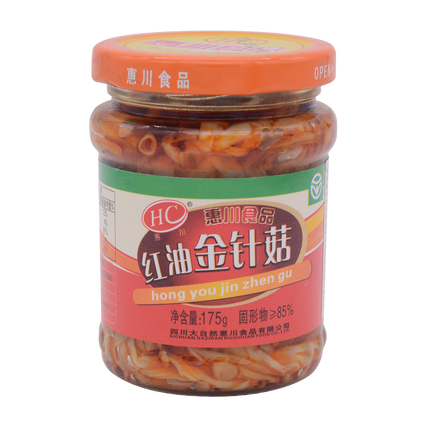 Huichung Enoki Mushroom In Chili Oil 175g - Longdan Online Supermarket