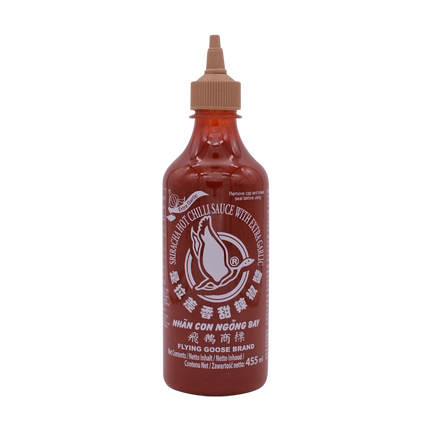 Flying Goose Sriracha Hot Chilli Sauce Extra Garlic 455ml - Longdan Online Supermarket