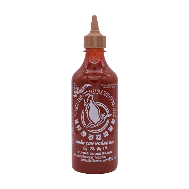 Flying Goose Sriracha Hot Chilli Sauce Extra Garlic 455ml - Longdan Online Supermarket