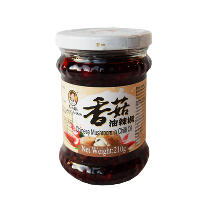 LAO GAN MA Chinese Mushrooms in Chilli Oil 210g - Longdan Official Online Store