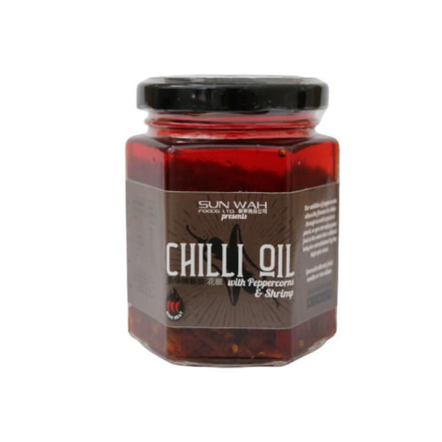 SUN WAH Chilli Oil With PepperCorn 180g