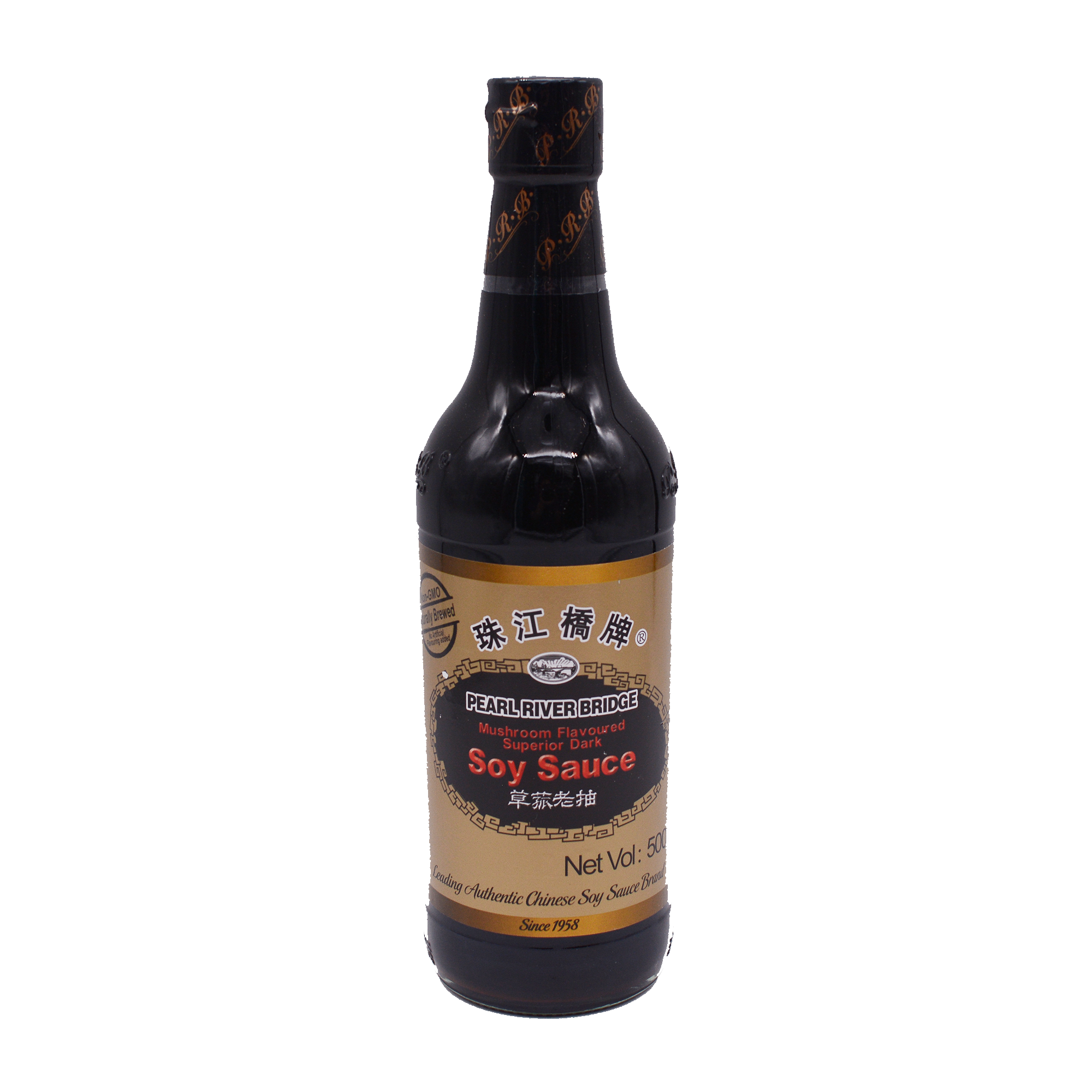 Pearl River Bridge Mushroom Superior Dark Soy Sauce 500ml - Longdan Online Supermarket