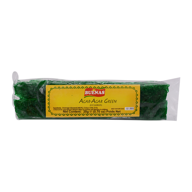 Buenas Agar Agar Strips Green 20g - Longdan Online Supermarket