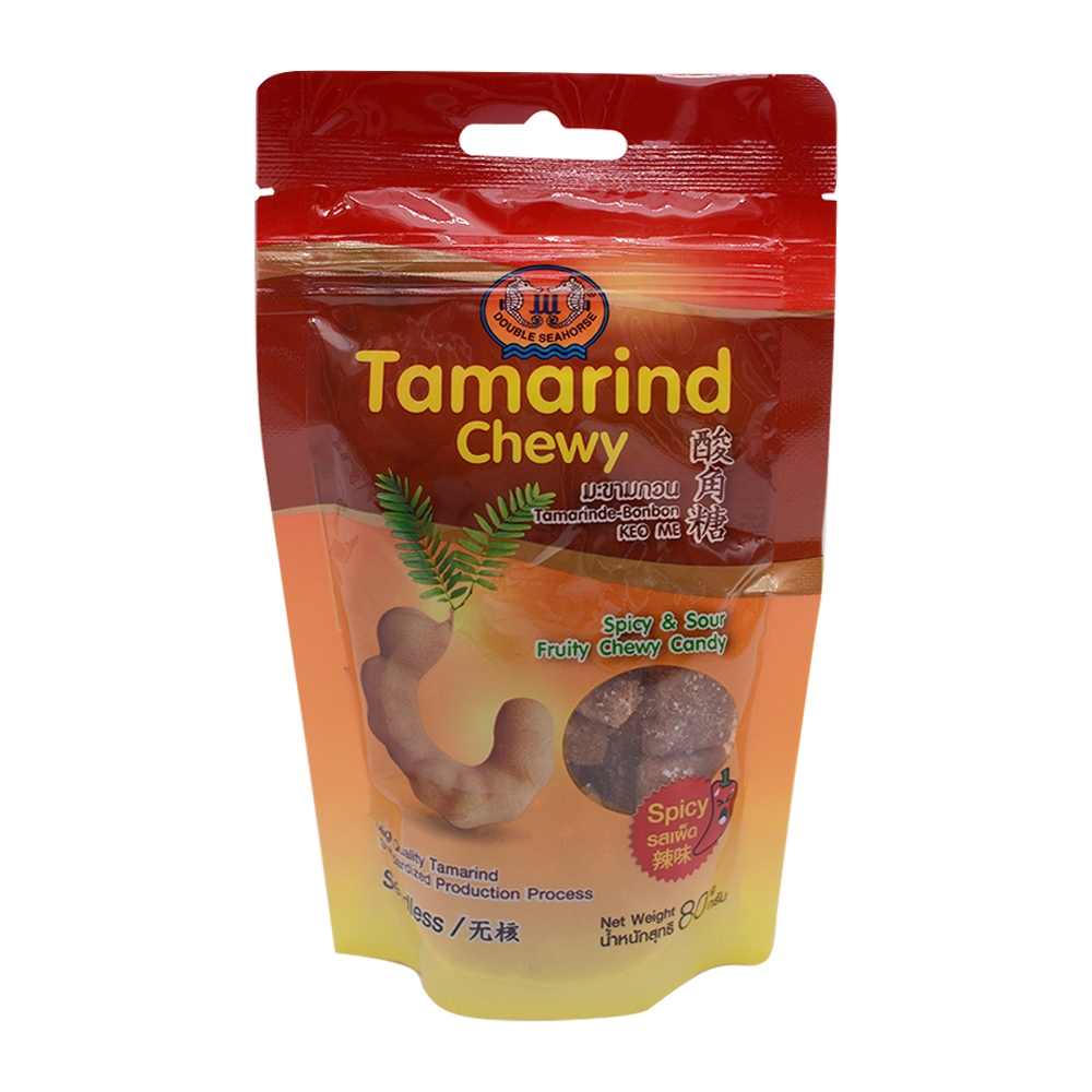 Seahorse Tamarind Candy Ball Spicy 80g - Longdan Online Supermarket