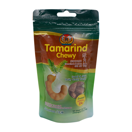 Seahorse Tamarind Candy Ball Sweet 80g - Longdan Online Supermarket