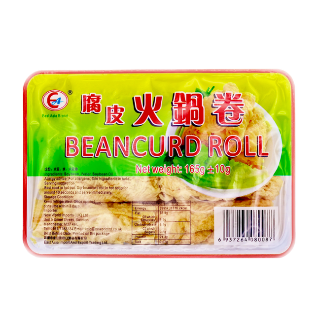 EAST ASIA Dried Beancurd Roll 165g (Case 20)
