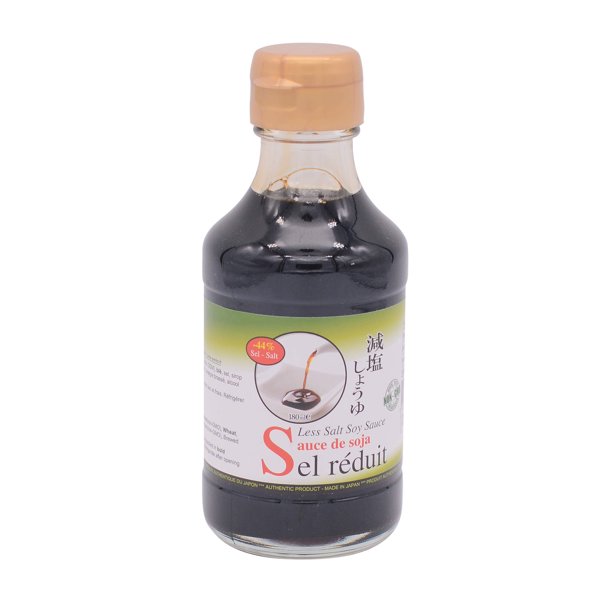 Sanbishi Less Salt Soy Sauce 180ml - Longdan Online Supermarket