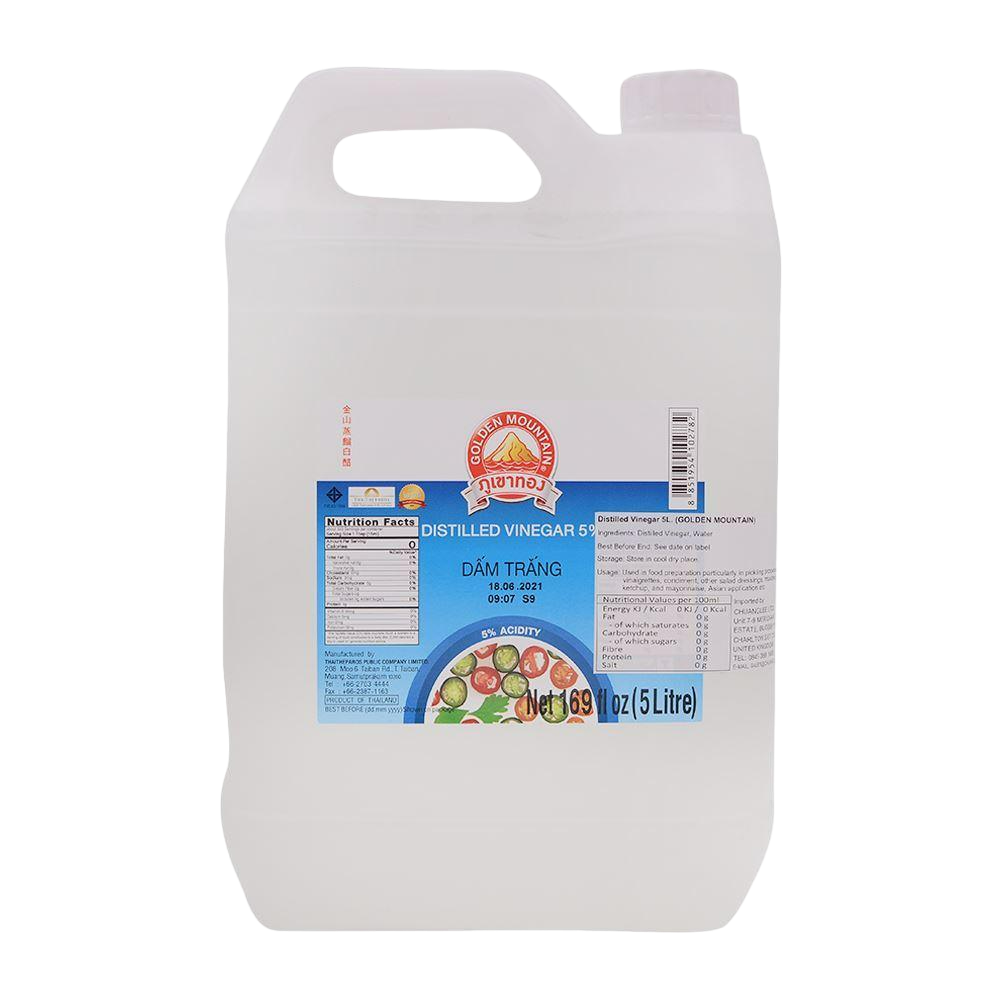 GOLDEN MOUNTAIN Distilled 5% Vinegar 5L (Case 4)