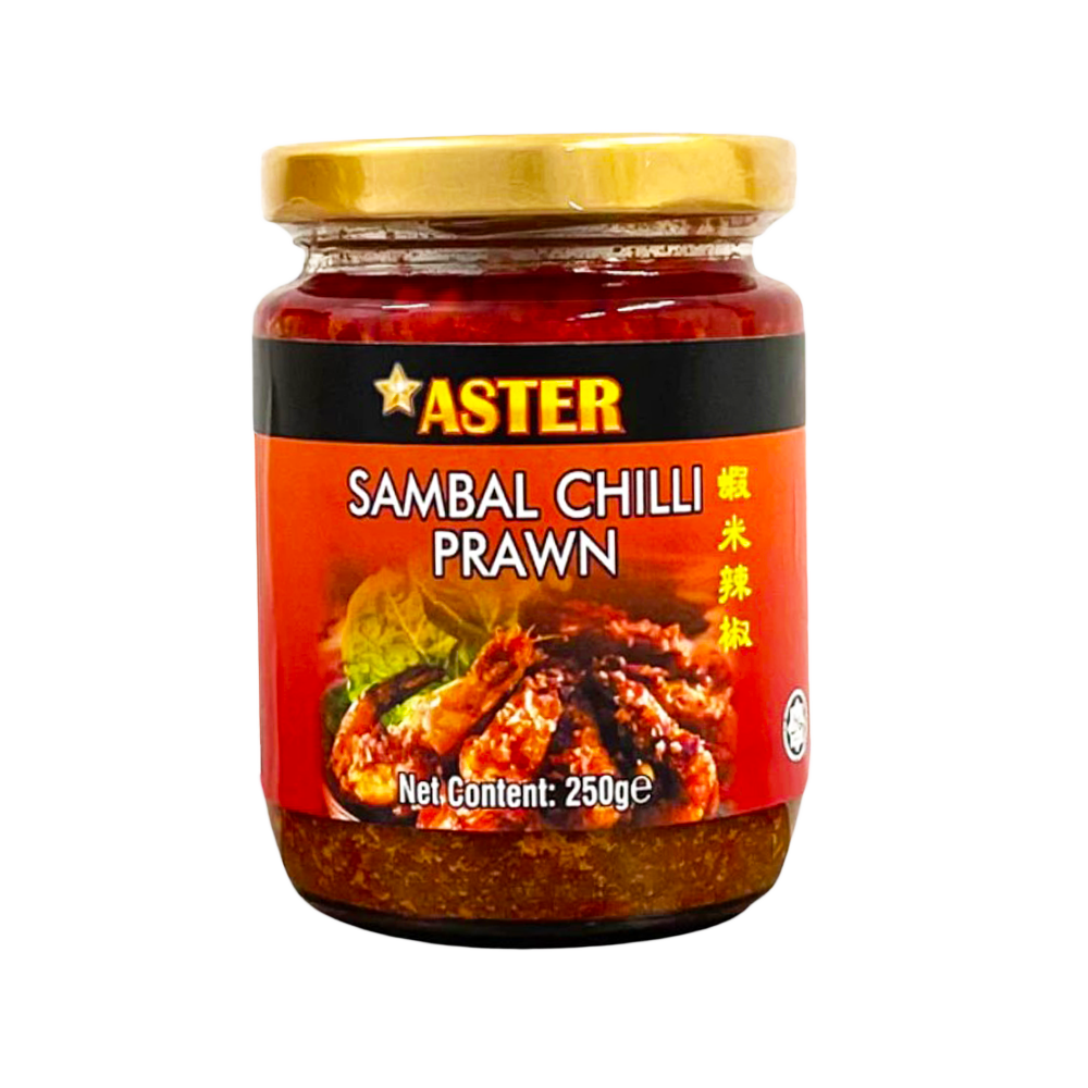 ASTER Sambal Chilli Prawn Sauce 250g (Case 12)