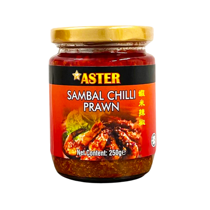 ASTER Sambal Chilli Prawn Sauce 250g (Case 12)