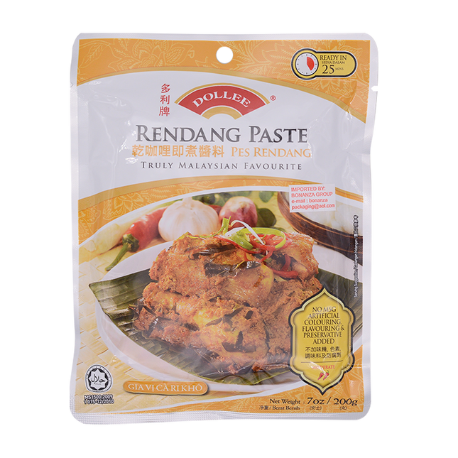 Dollee Rendang Curry Paste 200g - Longdan Online Supermarket