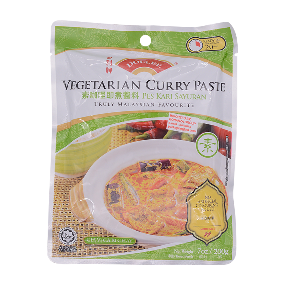 Dollee Vegetarian Curry Paste 200g - Longdan Online Supermarket