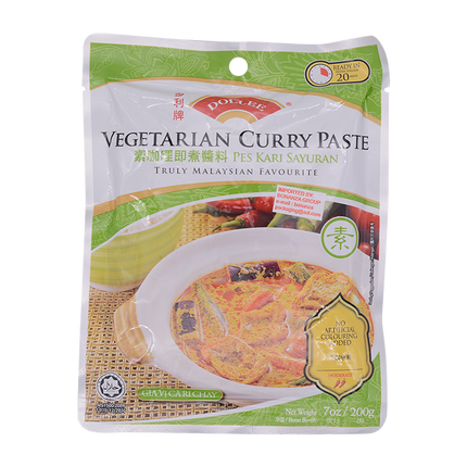 Dollee Vegetarian Curry Paste 200g - Longdan Online Supermarket