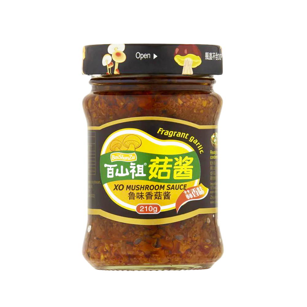 BAISHANZU XO Mushroom Frag Garlic Sauce 210g (Case 12)