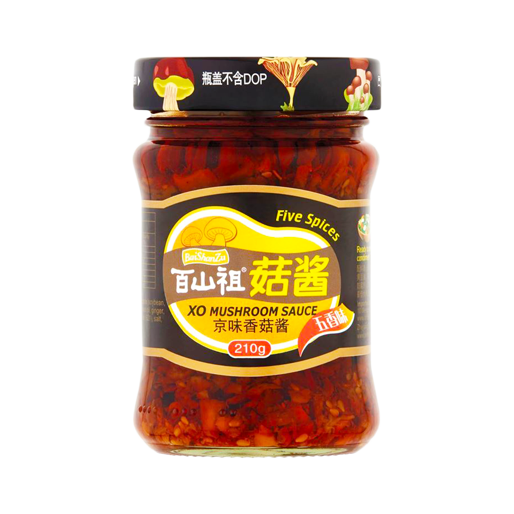 BAISHANZU XO Mushroom Five Spices Sauce 210g (Case 12)