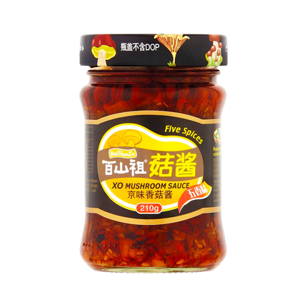 BAISHANZU XO Mushroom Five Spices Sauce 210g (Case 12)