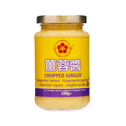 GOLD PLUM Chopped Ginger 220g (Case 12)