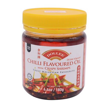 Dollee Chilli Flavour Oil with Crispy Shrimp 180g - Longdan Online Supermarket