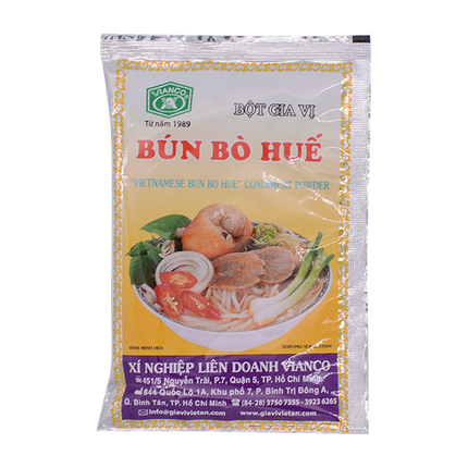 Vianco Bun Bo Hue Condiment Powder 18g x 25 bags (Case 250)