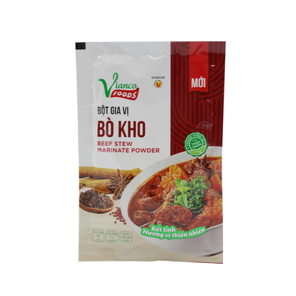 Vianco Beef Stew Marinate Powder 18g  (Case 250)