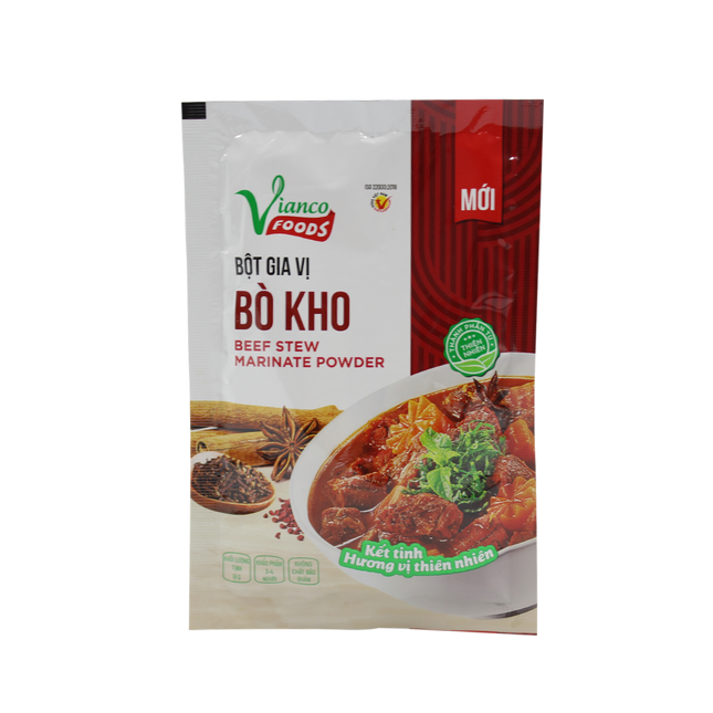 Vianco Beef Stew Marinate Powder 18g  (Case 250)