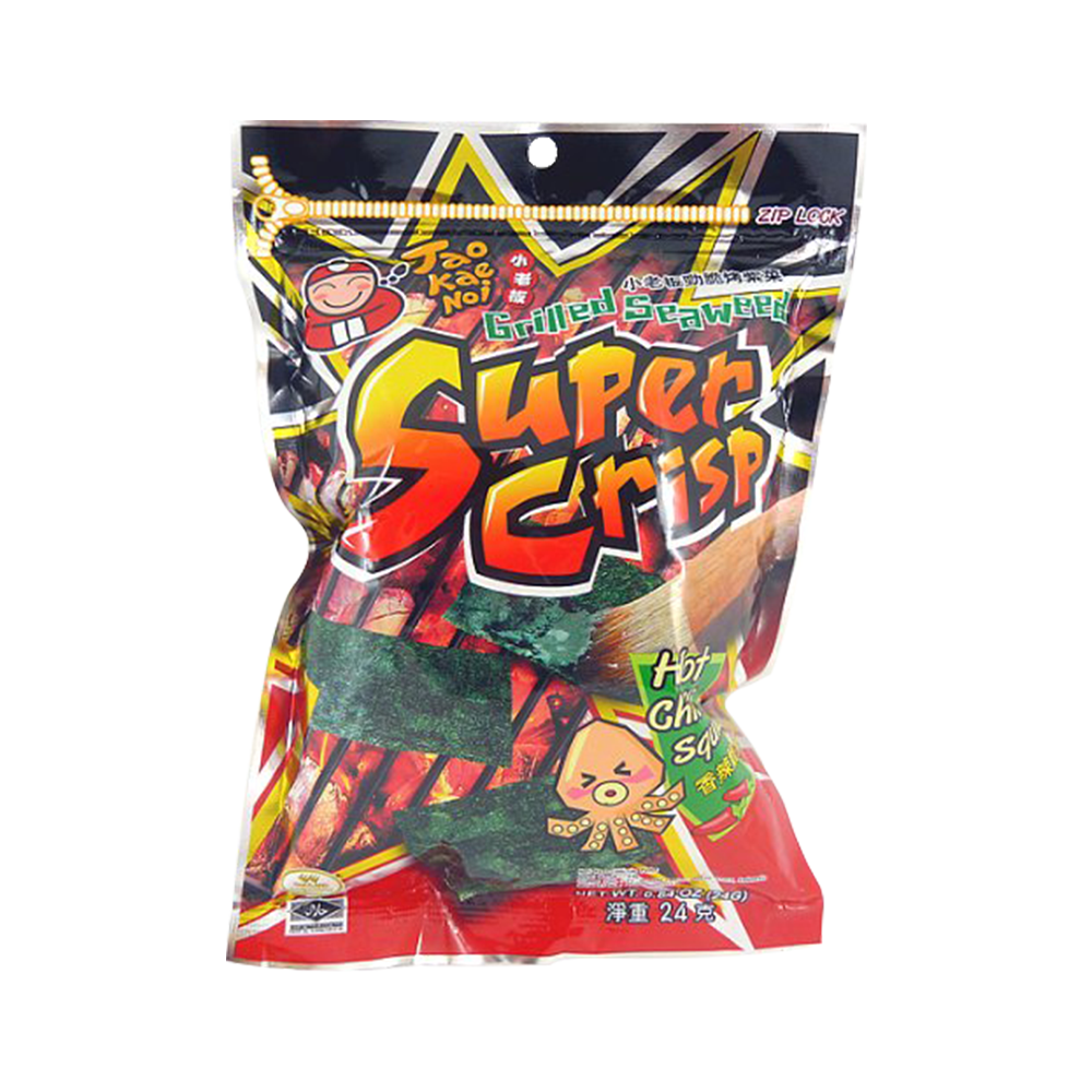 TAOKAENOI Grilled Super Crisp - Hot Chilli Squid 24g (Case 48)