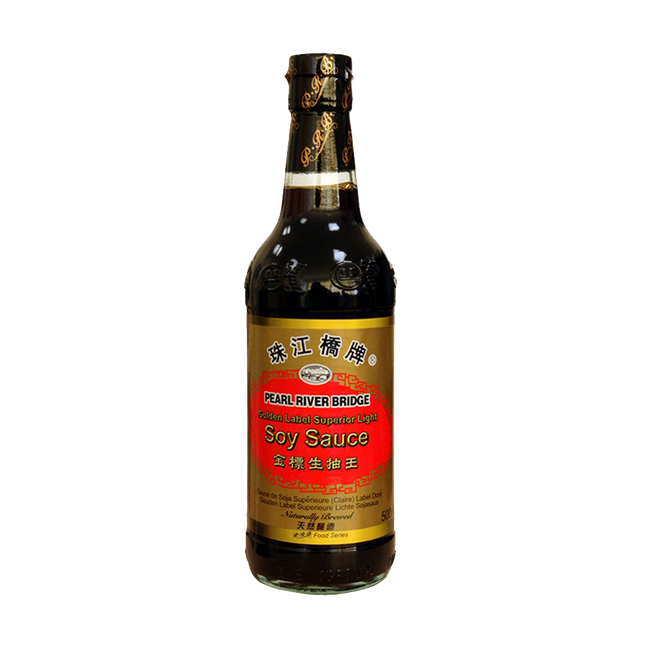 PEARL RIVER BRIDGE Gold Label Superior Light Soy Sauce 500Ml (Case 12)